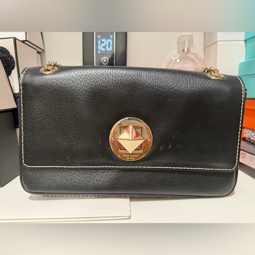 Kate Spade Twist Lock Crossbody/shoulder Bag in black
